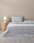 Easy Iron Duvet Cover Set Blue - Single 160x220 cm