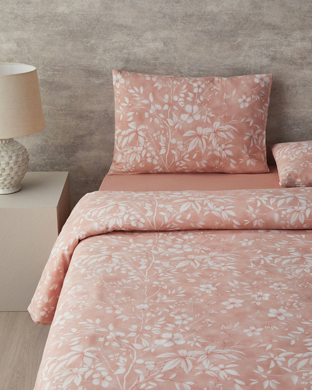 Easy Iron Duvet Cover Set - Dusty Rose, Green & Blue - Green - Single 160x220 cm (view 2)