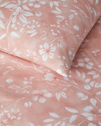 Easy Iron Duvet Cover Set - Dusty Rose, Green & Blue - Blue - Double 200x220 cm (view 4)