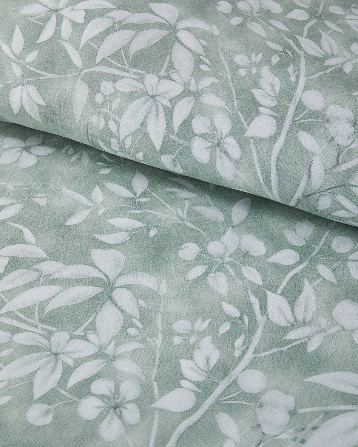 Easy Iron Duvet Cover Set - Dusty Rose, Green & Blue (view 10)