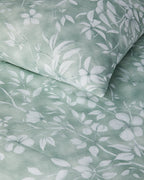 Easy Iron Duvet Cover Set - Dusty Rose, Green & Blue (view 11)