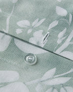 Easy Iron Duvet Cover Set - Dusty Rose, Green & Blue (view 12)