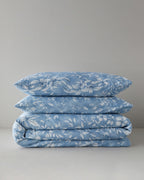 Easy Iron Duvet Cover Set - Dusty Rose, Green & Blue (view 28)