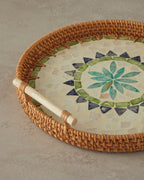 Adelaide Rattan Tray 28 cm Brown (view 3)