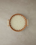 Beatrice Rattan Tray 28 cm Brown (view 2)