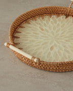 Beatrice Rattan Tray 28 cm Brown (view 3)