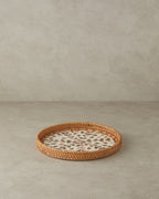 Louice Rattan Tray 30 cm Brown