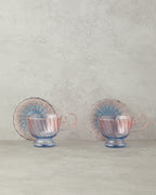 Borosilicate 4 Pieces 2 Servings Tea Cup Set 250 ml - Orange - Yellow (view 2)