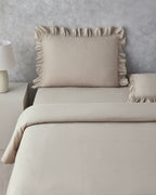 Blaze Ruffled Waffle Duvet Cover Set (view 9)
