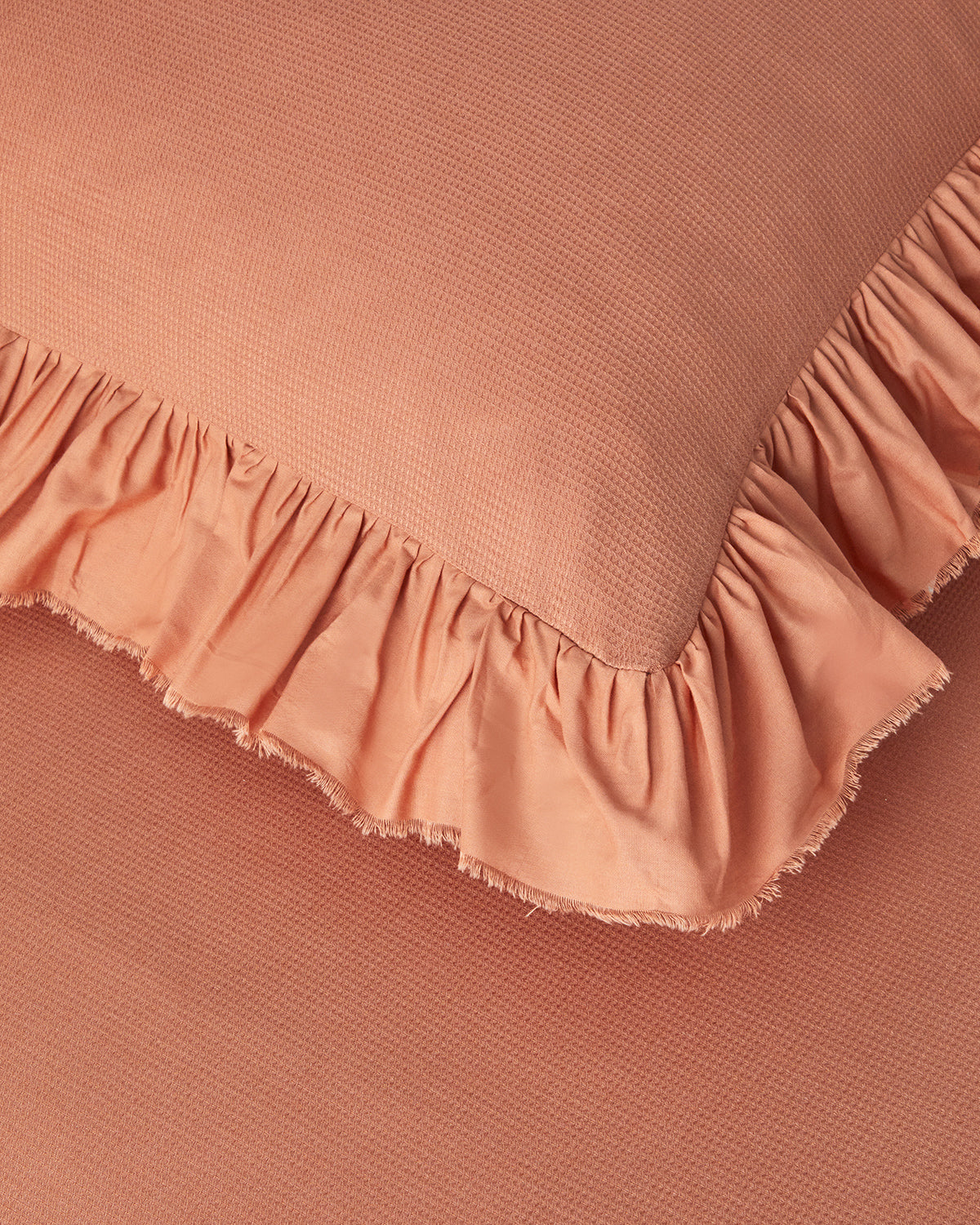 Blaze Ruffled Waffle Duvet Cover Set (view 18)