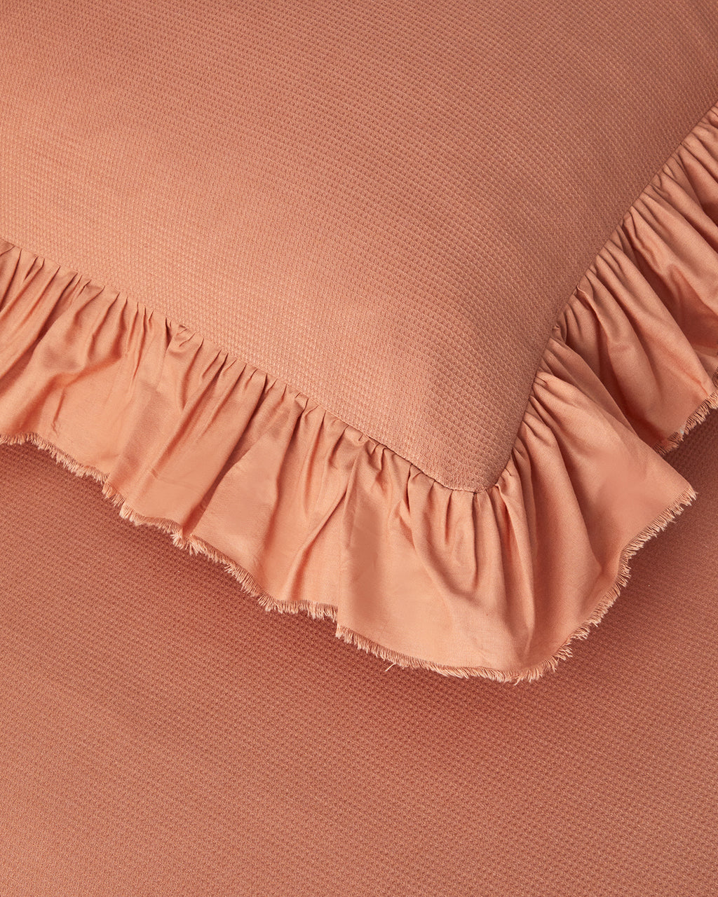 Blaze Ruffled Waffle Duvet Cover Set (view 25)