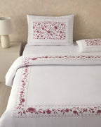Flower Chain Soft Cotton with Digital Print Duvet Cover Set Dusty Rose - Double 200x220 cm (view 2)