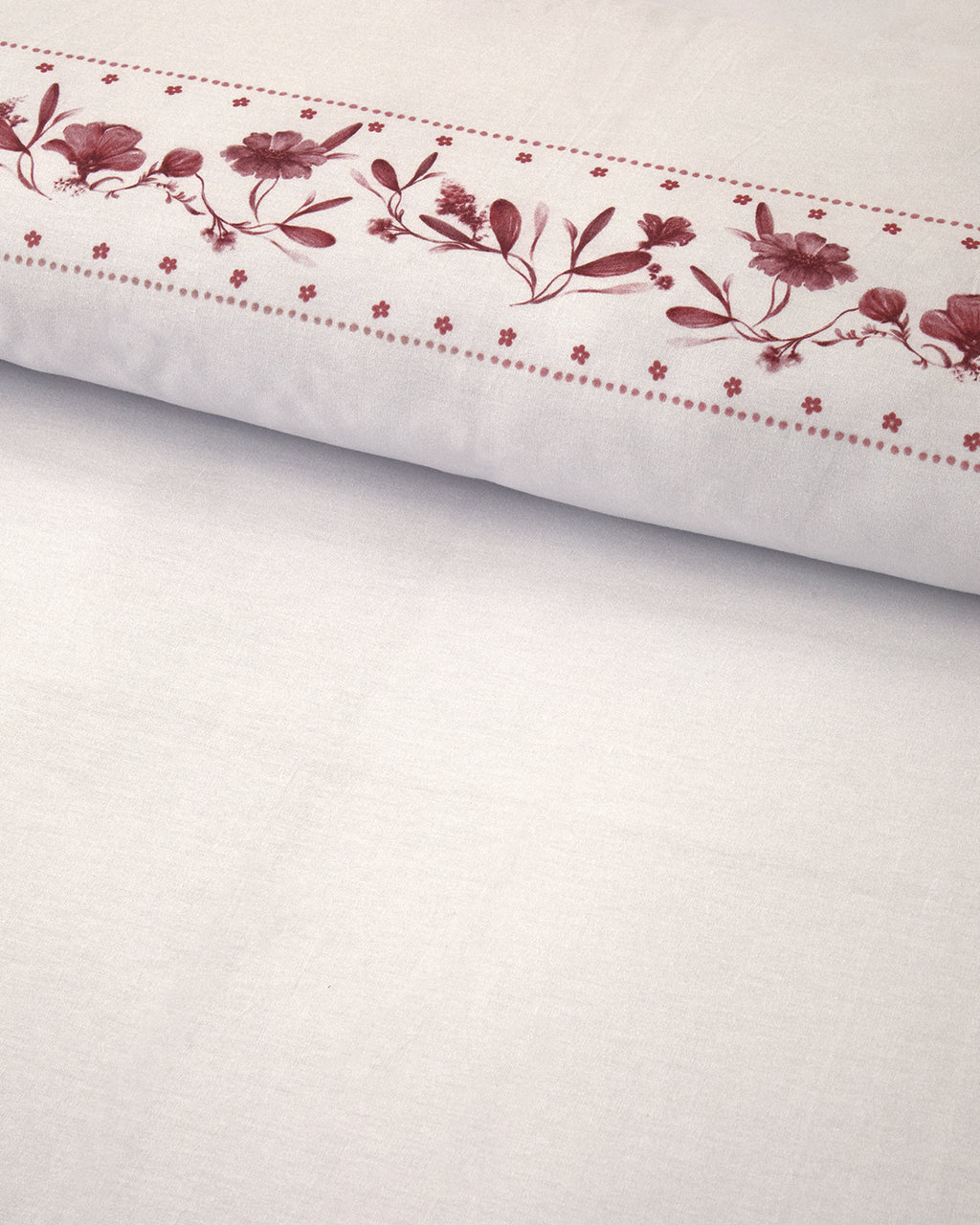 Flower Chain Soft Cotton with Digital Print Duvet Cover Set Dusty Rose (view 9)