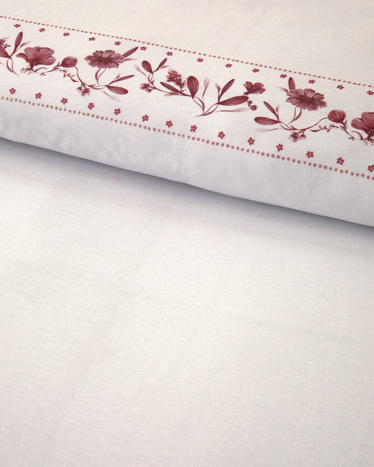 Flower Chain Soft Cotton with Digital Print Duvet Cover Set Dusty Rose (view 9)