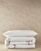 Flower Chain Soft Cotton with Digital Print Duvet Cover Set Dusty Rose (view 13)