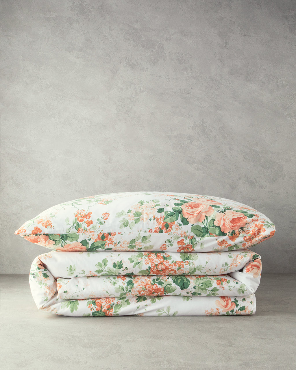Cotton Duvet Cover Set - Orange & Blue - Blue - King 240x220 cm (view 5)