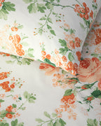 Cotton Duvet Cover Set - Orange & Blue (view 8)