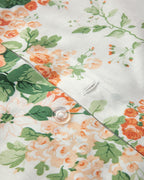 Cotton Duvet Cover Set - Orange & Blue (view 9)