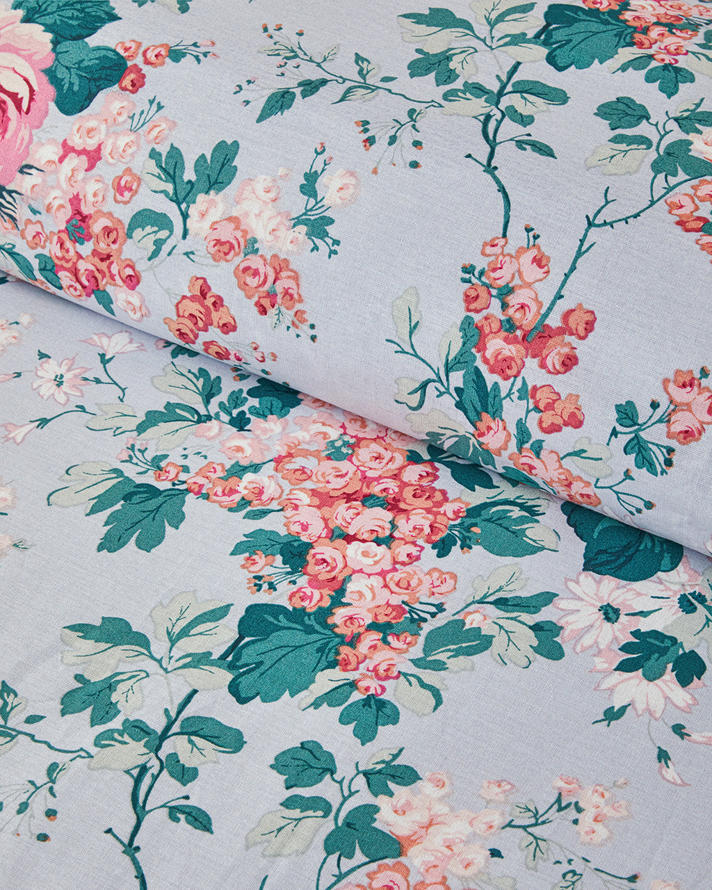 Cotton Duvet Cover Set - Orange & Blue (view 17)