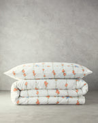 Cotton Duvet Cover Set Green (view 5)