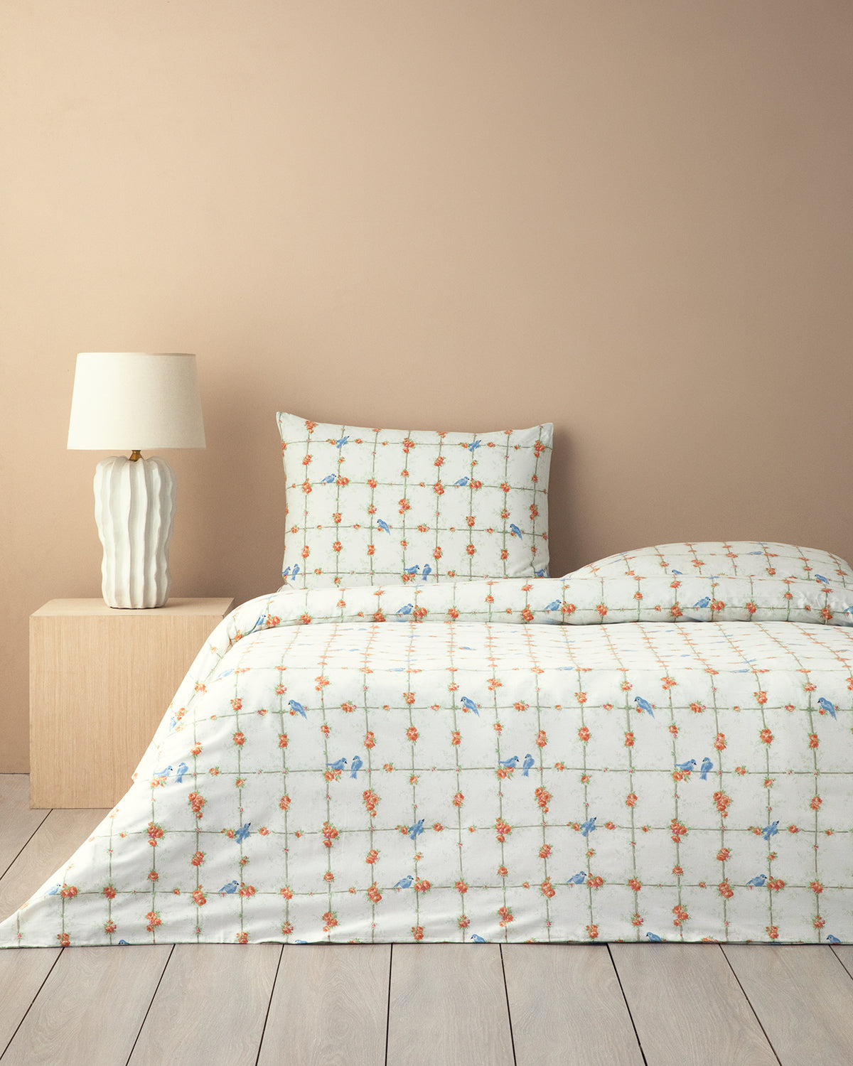 Cotton Duvet Cover Set Green (view 11)