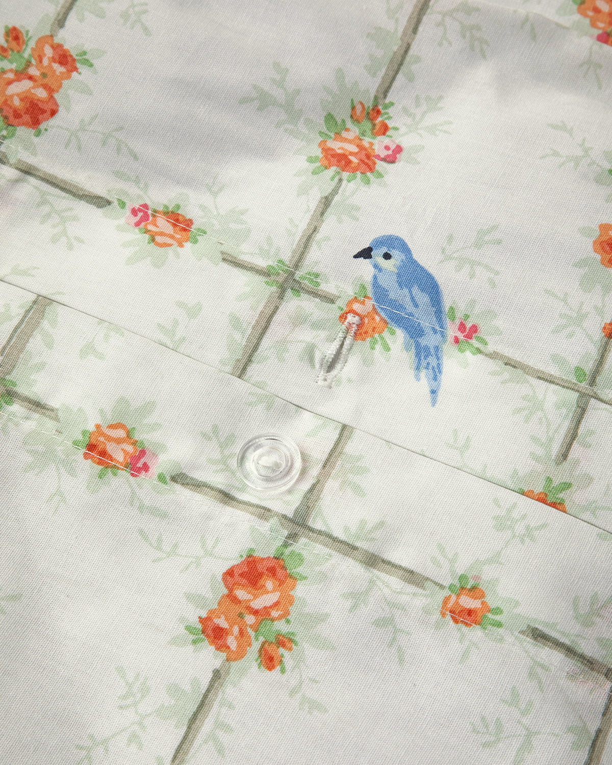 Cotton Duvet Cover Set Green (view 14)