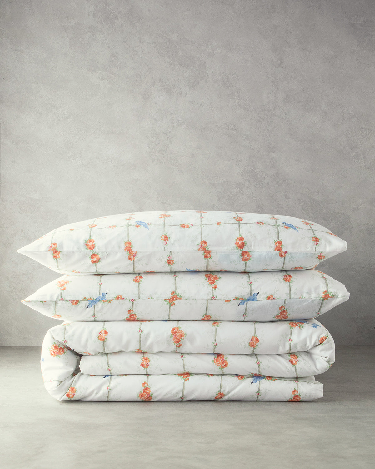 Cotton Duvet Cover Set Green (view 16)