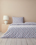 Cotton Duvet Cover Set Blue (view 6)
