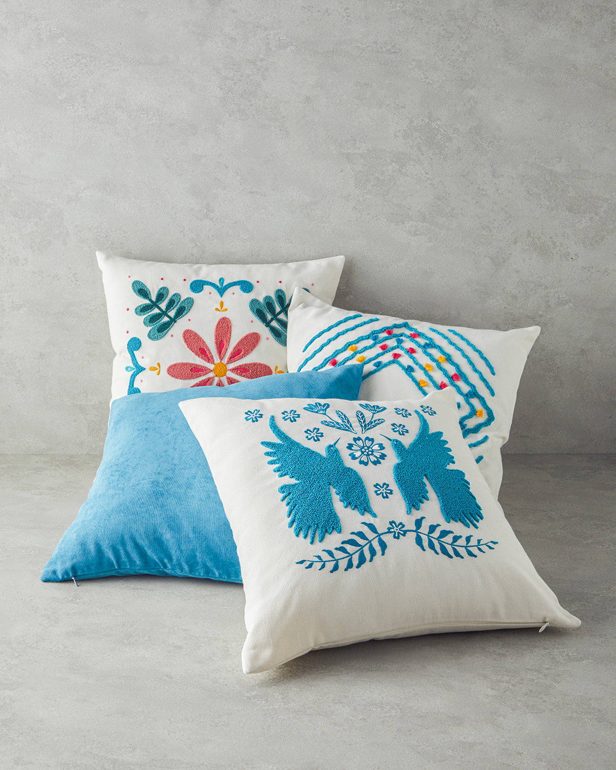 Toss Pillow Cover 45x45 cm Petrol Blue (view 3)