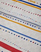 Coastal Stripe Printed Summer Blanket Red - Double 200x220 cm (view 2)