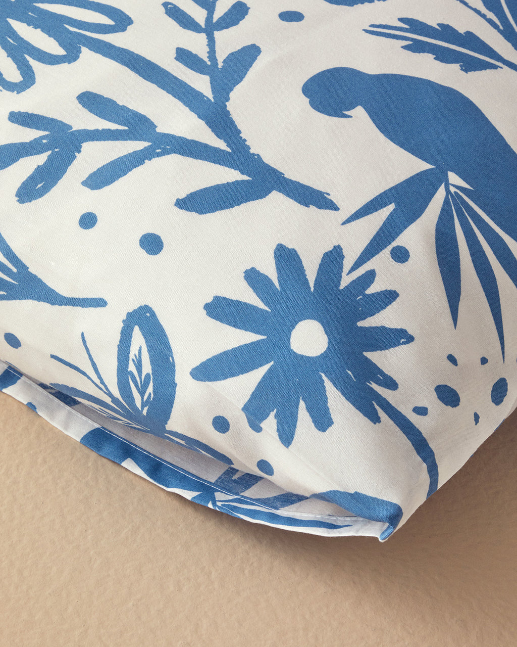 Easy Iron 2 pcs Pillow Case 50x70 cm Blue