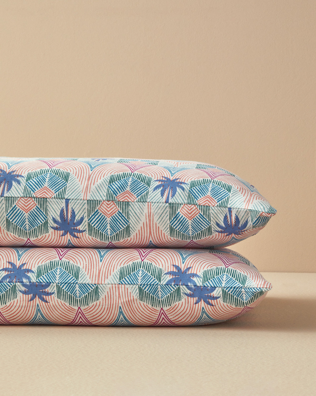 Easy Iron 2 pcs Pillow Case 50x70 cm Blue (view 2)