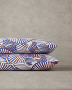 Easy Iron 2 pcs Pillow Case 50x70 Navy Blue - Orange (view 2)