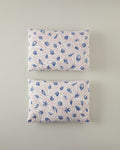 Easy Iron 2 pcs Pillow Case 50x70 Red-Dark Blue