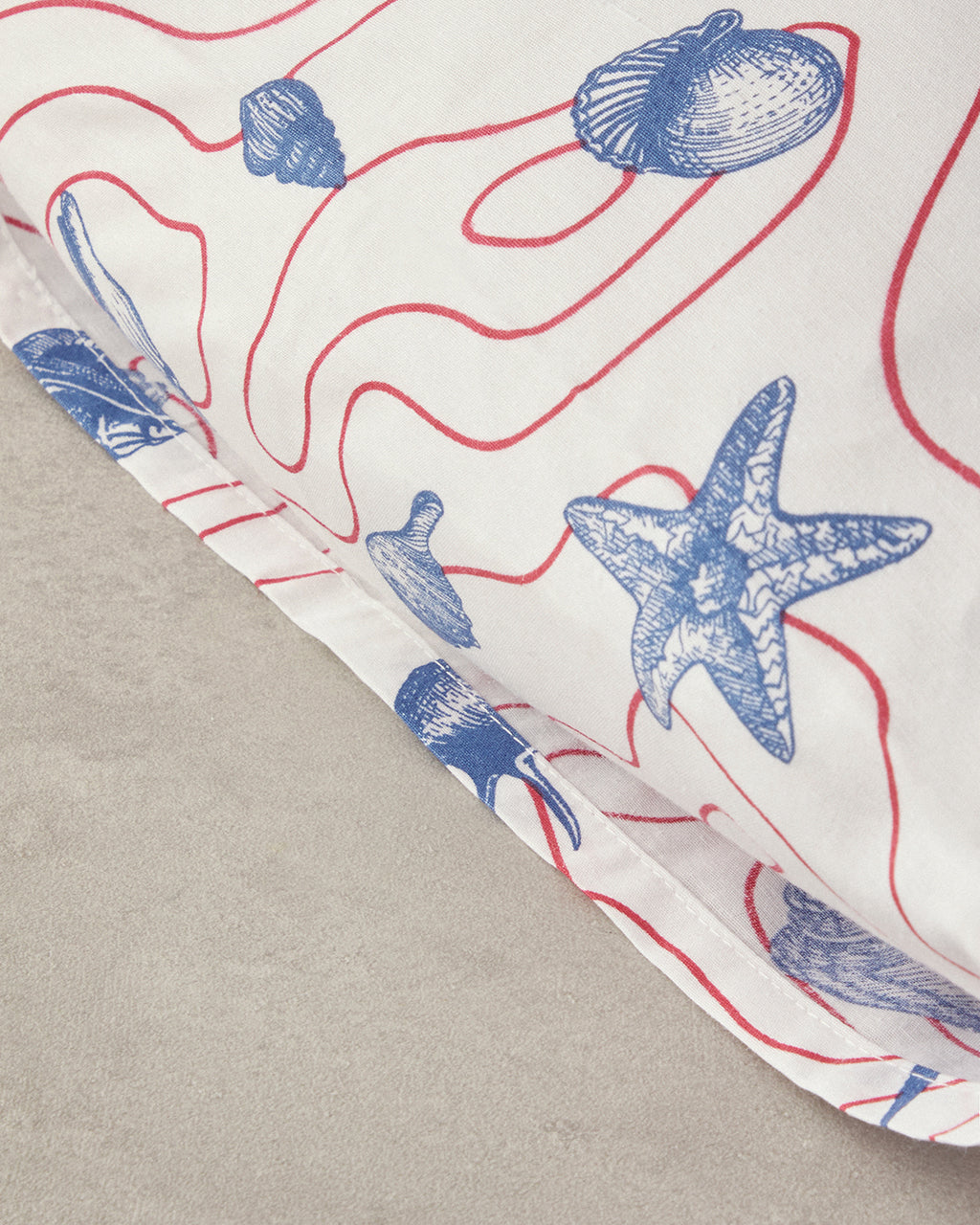 Easy Iron 2 pcs Pillow Case 50x70 Red-Dark Blue (view 3)
