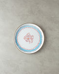 Joly Sea Enamel Tray 31 cm White - Blue
