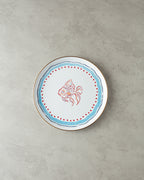 Joly Sea Enamel Tray 31 cm White - Blue