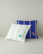 Embroidered Toss Pillow Cover 45x45 cm White (view 2)