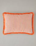Striped Decorative Cushion 35x50 cm Orange