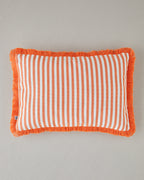 Striped Decorative Cushion 35x50 cm Orange
