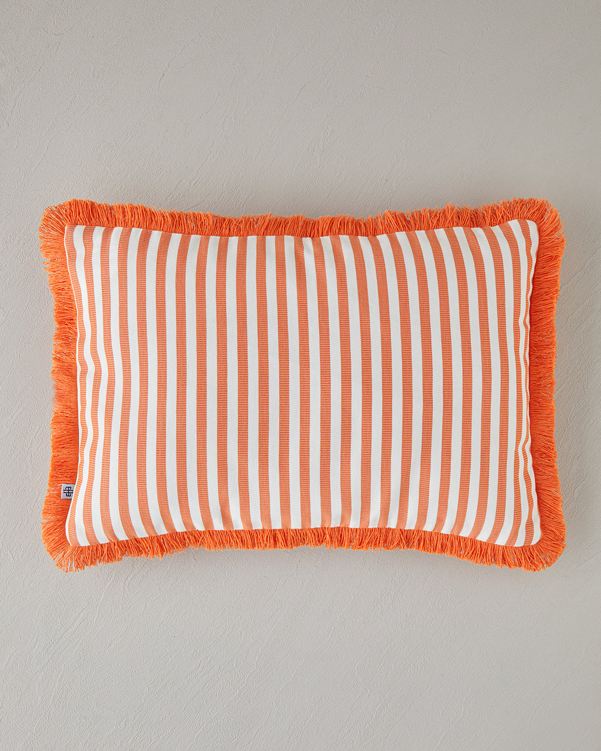Striped Decorative Cushion 35x50 cm Orange