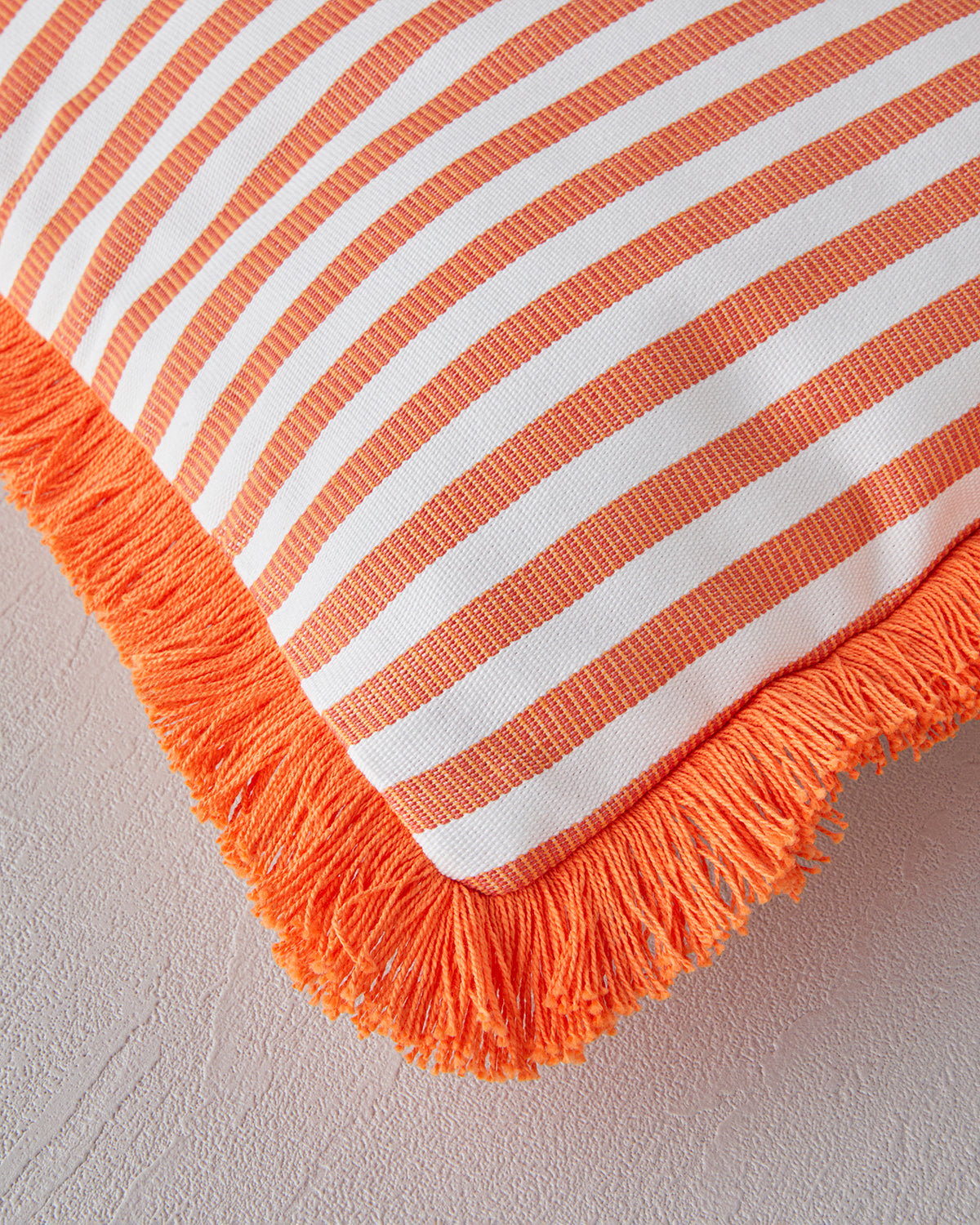 Striped Decorative Cushion 35x50 cm Orange (view 2)