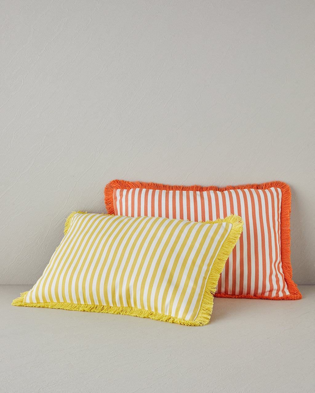 Striped Decorative Cushion 35x50 cm Orange (view 3)