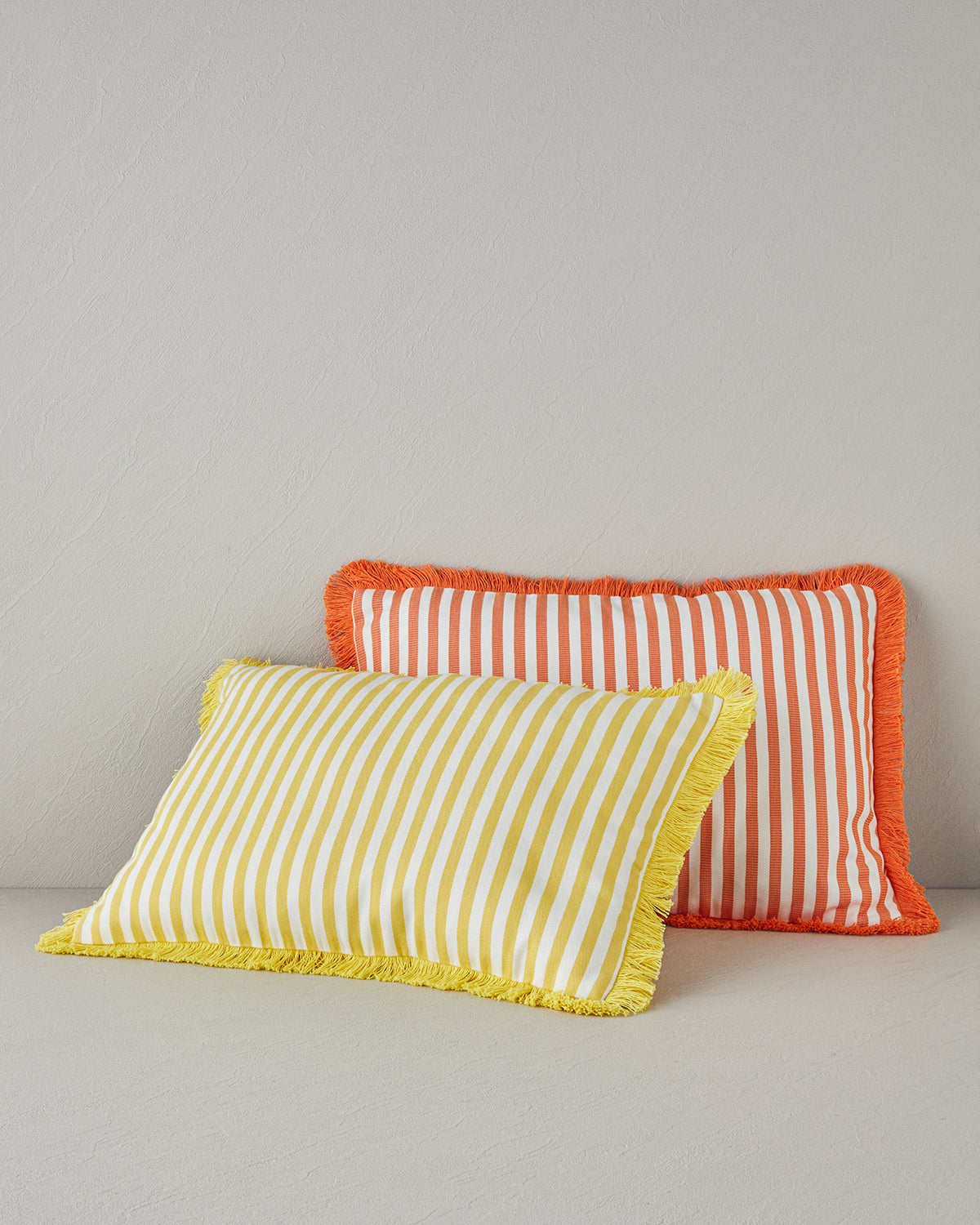 Striped Decorative Cushion 35x50 cm Orange (view 3)