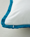Embroidered Decorative Cushion 45x45 cm Sea Green