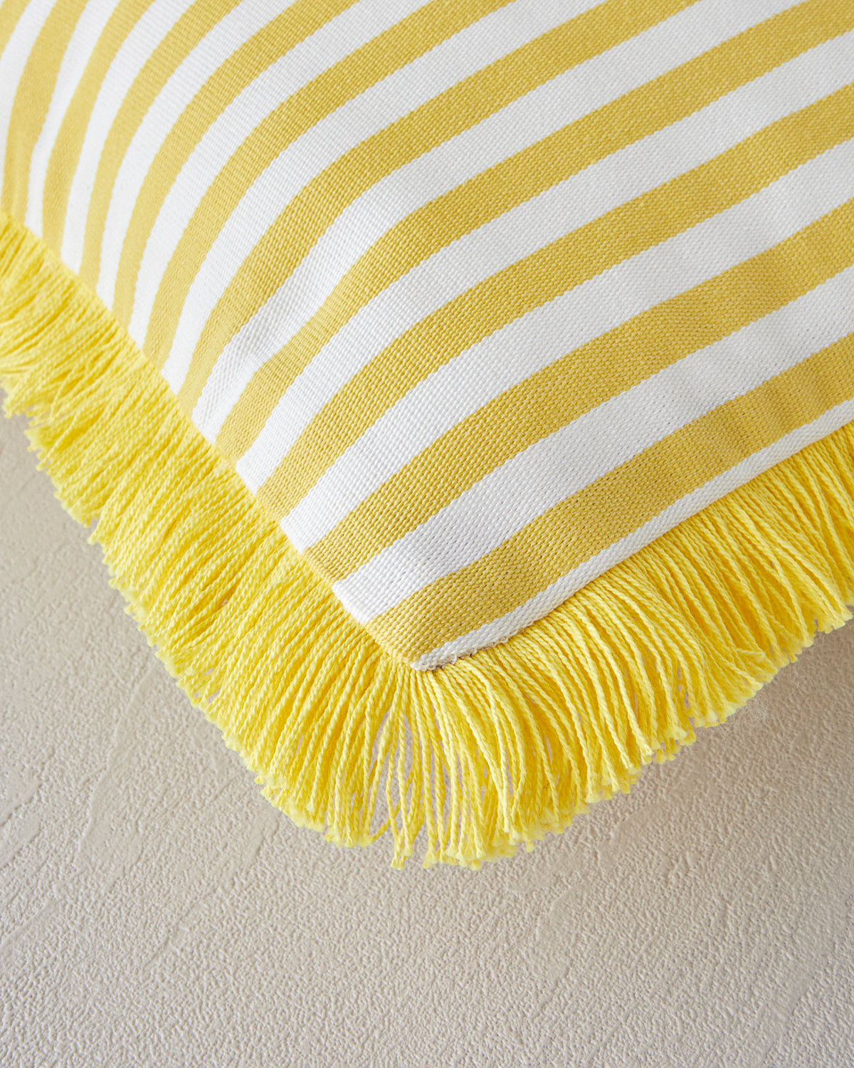 Striped Decorative Cushion 35x50 cm Yellow (view 2)