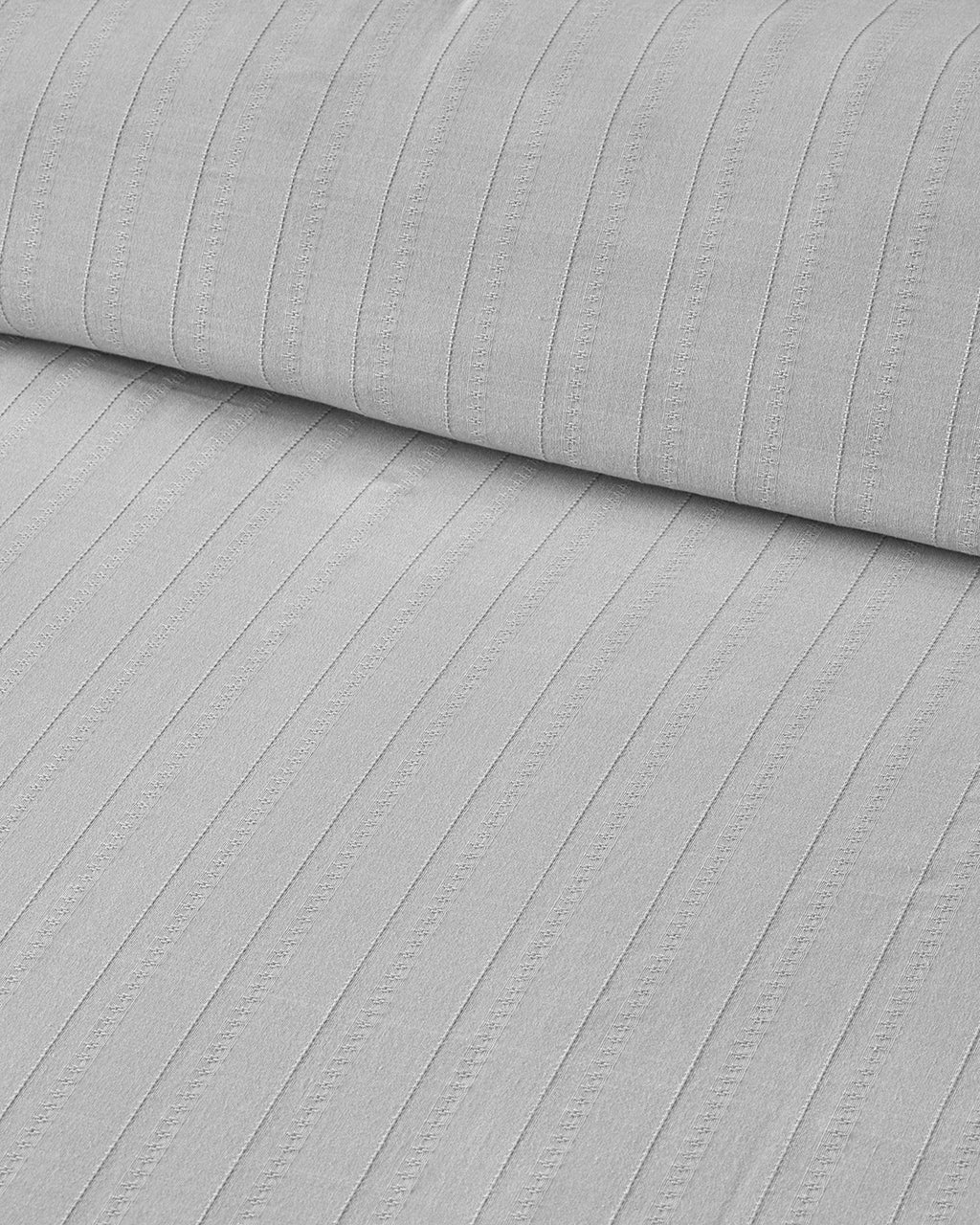 Diamond Silky Cotton Duvet Cover Set - Gray - King 240x220 cm (view 3)