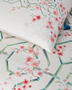 Soft Cotton with Digital Print Duvet Cover Set Cream (view 4)