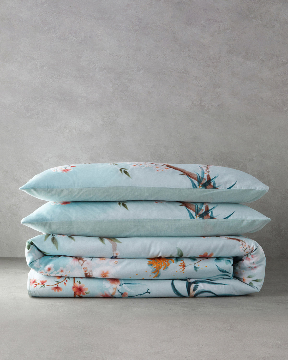 Soft Cotton with Digital Print Duvet Cover Set Turquoise (view 7)