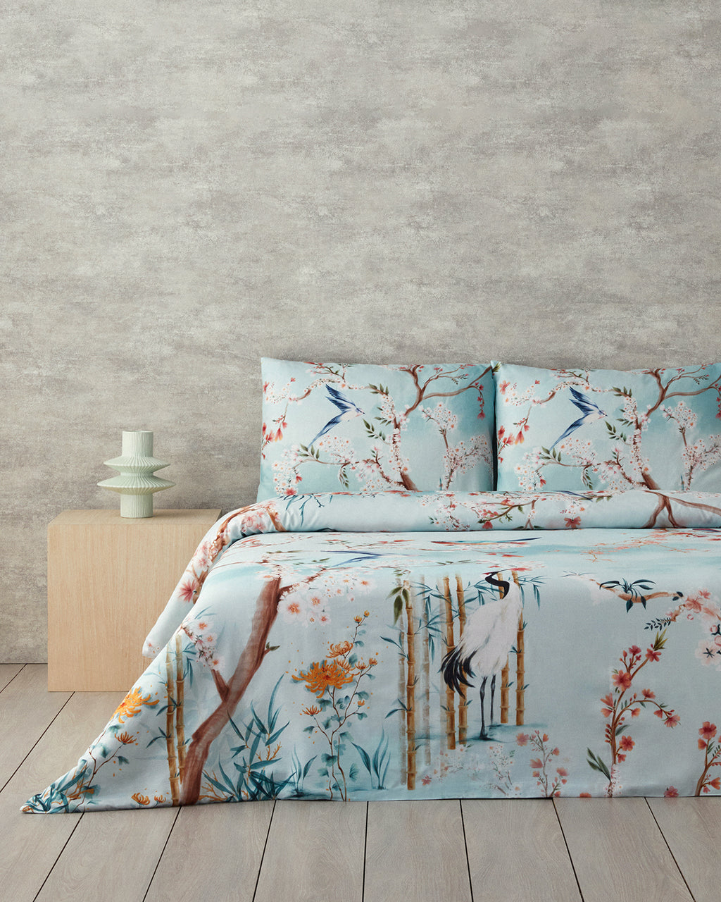 Soft Cotton with Digital Print Duvet Cover Set Turquoise (view 8)